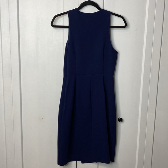 BCBGeneration Navy Blue Mini Dress VNeck crossover - 2 - Picture 5 of 9